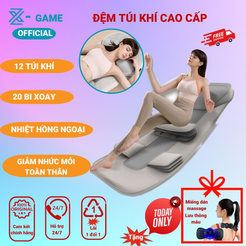 Đệm Mát Xa Toàn Thân, Nệm Mat Xa Tại Nhà Cao Cấp, Thảm Đệm Massage Thế Hệ Mới Có 20 Đầu MatXa Hỗ Trợ Các Vấn Đề Đau Nhức Toàn Thân