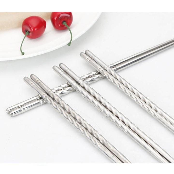 VỈ 5 ĐÔI ĐŨA INOX CAO CẤP