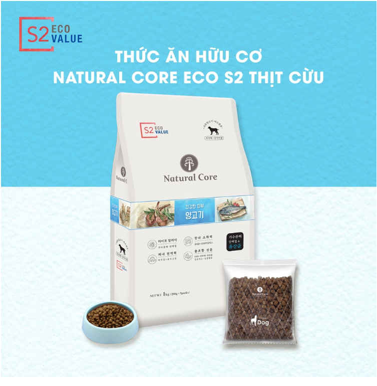 Hạt Cho Chó Natural Core S2 Vị Thịt Cừu - 1kg