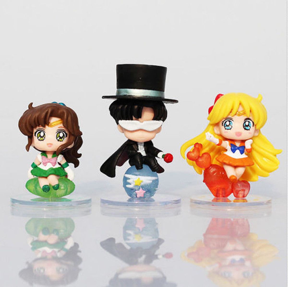 Bộ 6 mô hình Sailor Moon Thủy Thủ Mặt Trăng sưu tầm, trang trí bàn học