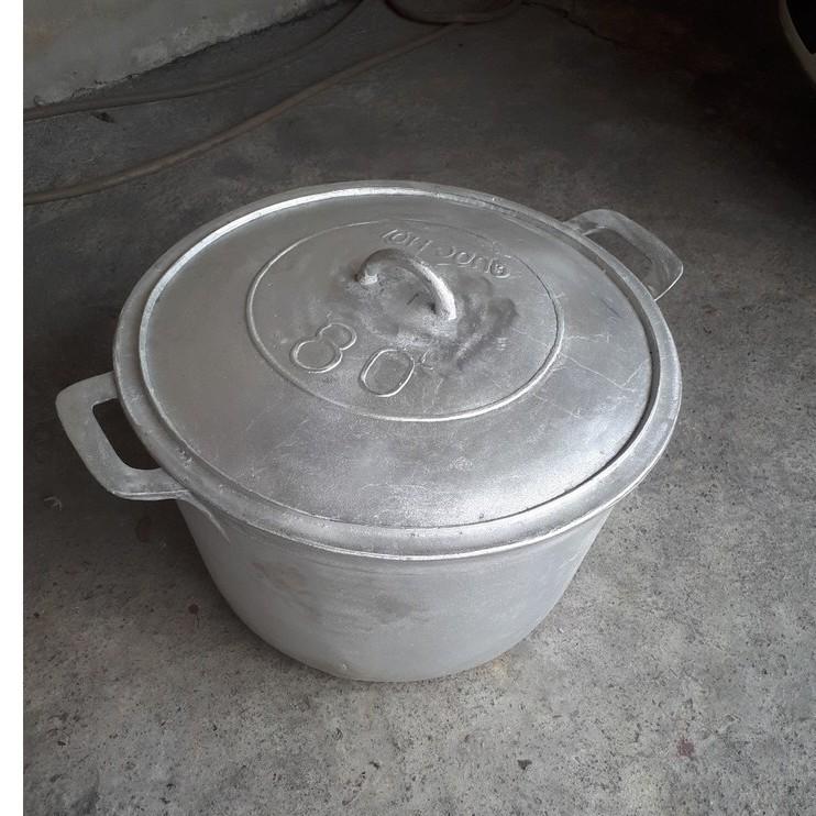 NỒI GANG ĐÚC THỦ CÔNG LÀNG NGHỀ CỠ LỚN 80 LIT