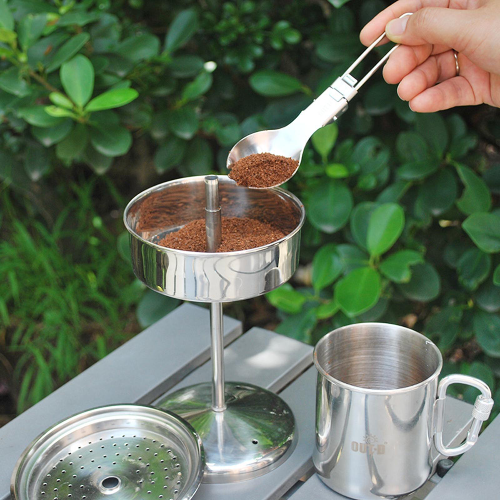 Portable Camping Coffee Cup French Filter Coffee Maker Cookware