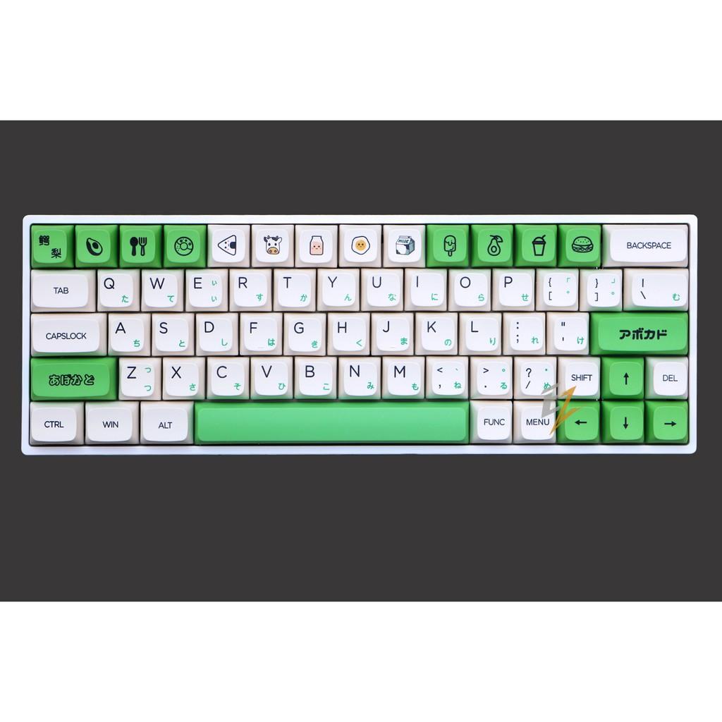 KEYCAP XDA THICK PBT AVOCADO &amp; MILK 137 PHÍM | Gearbros