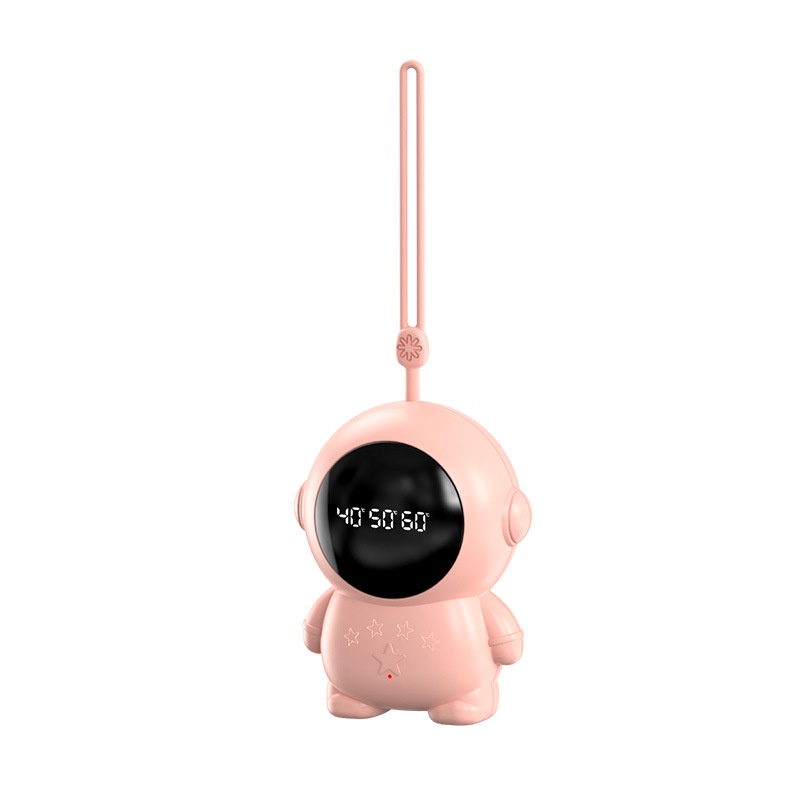 Máy Sưởi Ấm Tay Mini Sạc Bằng USB Hình Phi Hành Gia Nhiều Màu Sắc Có Màn Hình Hiển Thị Kỹ Thuật Số Dễ Thương Bằng Điện Có Dây Buộc -Hàng chính hãng