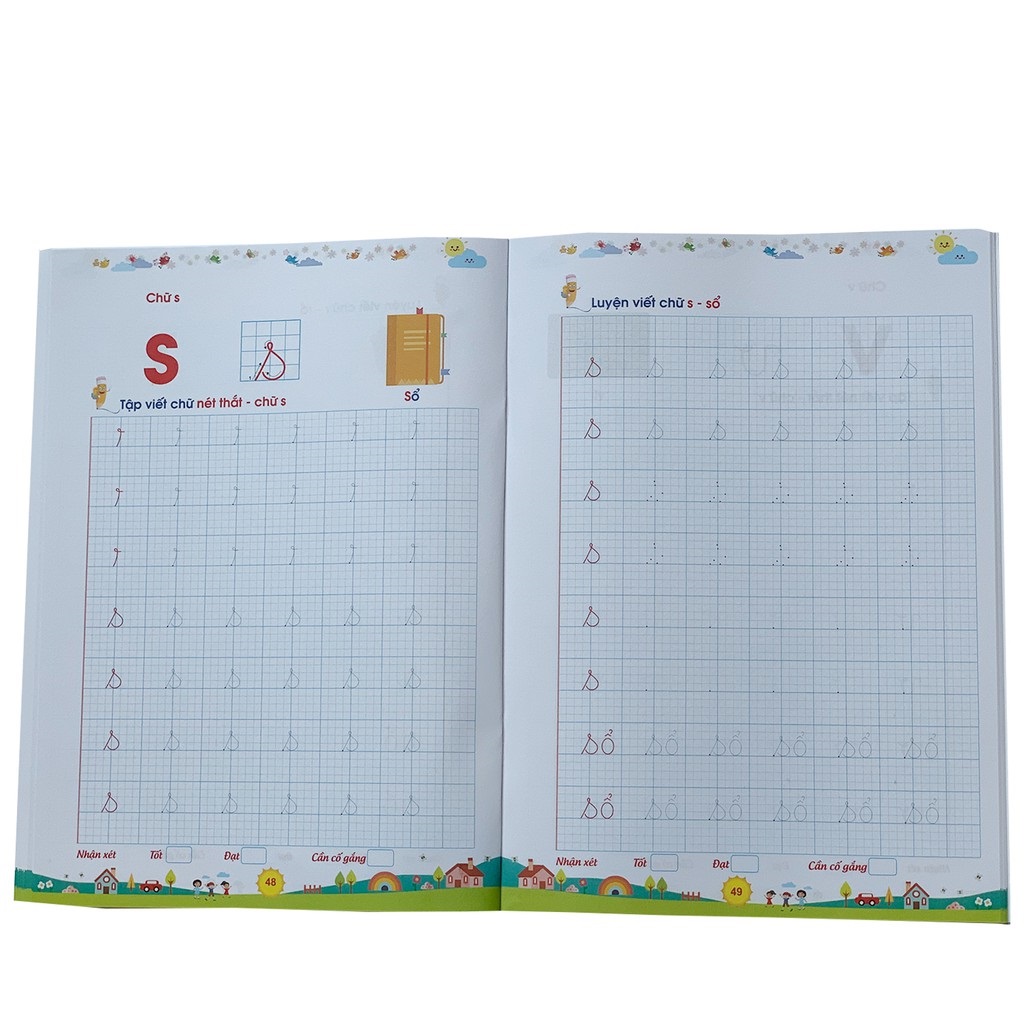 Sách- Bé Tập Tô, Tập Viết Chữ To Phiên Bản Mới- Dành Cho Trẻ Từ 4-6 tuổi