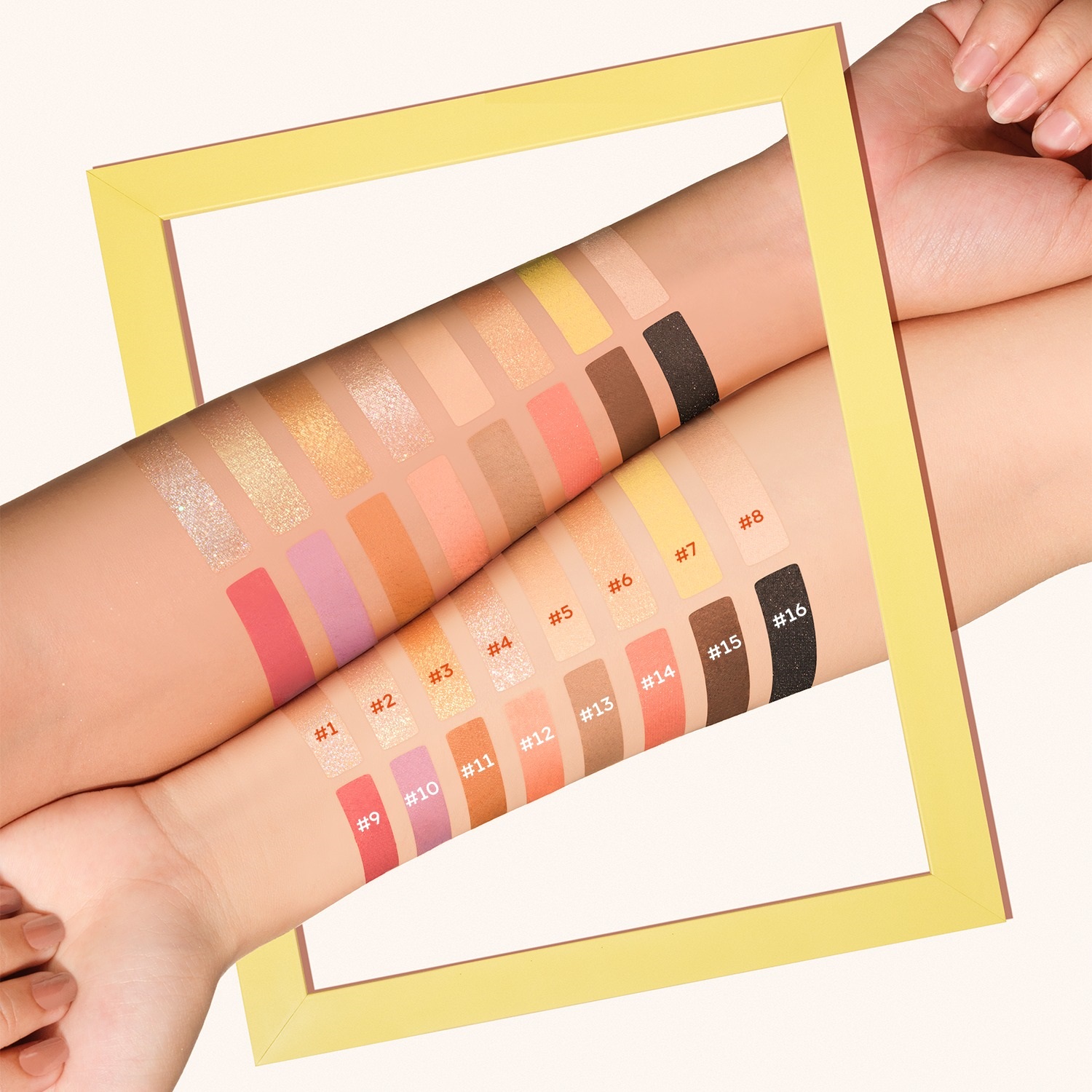 Bảng Phấn Mắt Lemonade Aesthetic Eyeshadow Palette 16 ô