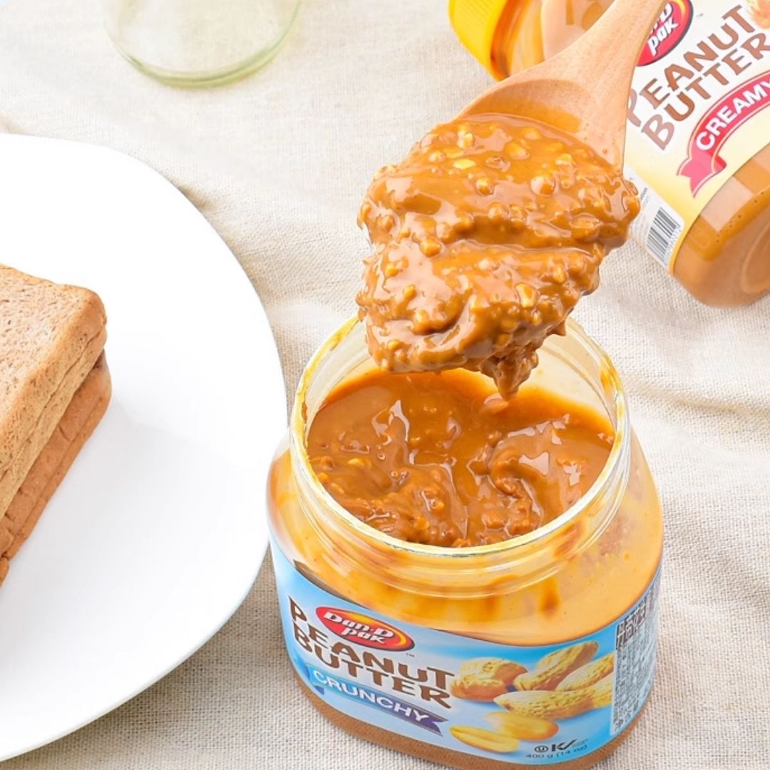 Bơ đậu phộng mịn và hạt tự nhiên không chất bảo quản, bữa ăn dinh dưỡng 400g Dan D Pak