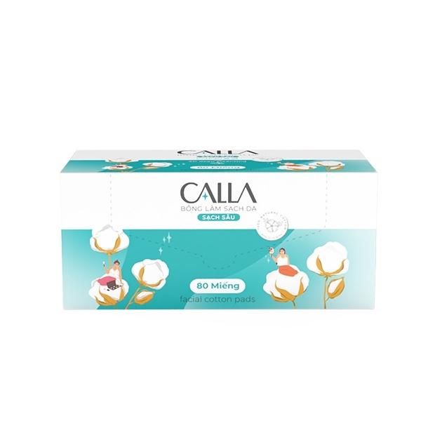 Bông tẩy trang làm sạch da Bông Bạch Tuyết Calla Sạch Sâu