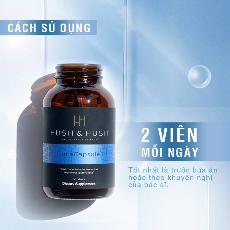 Viên Uống Ngăn Ngừa Lão Hóa Hush & Hush Time Capsule 60 viên