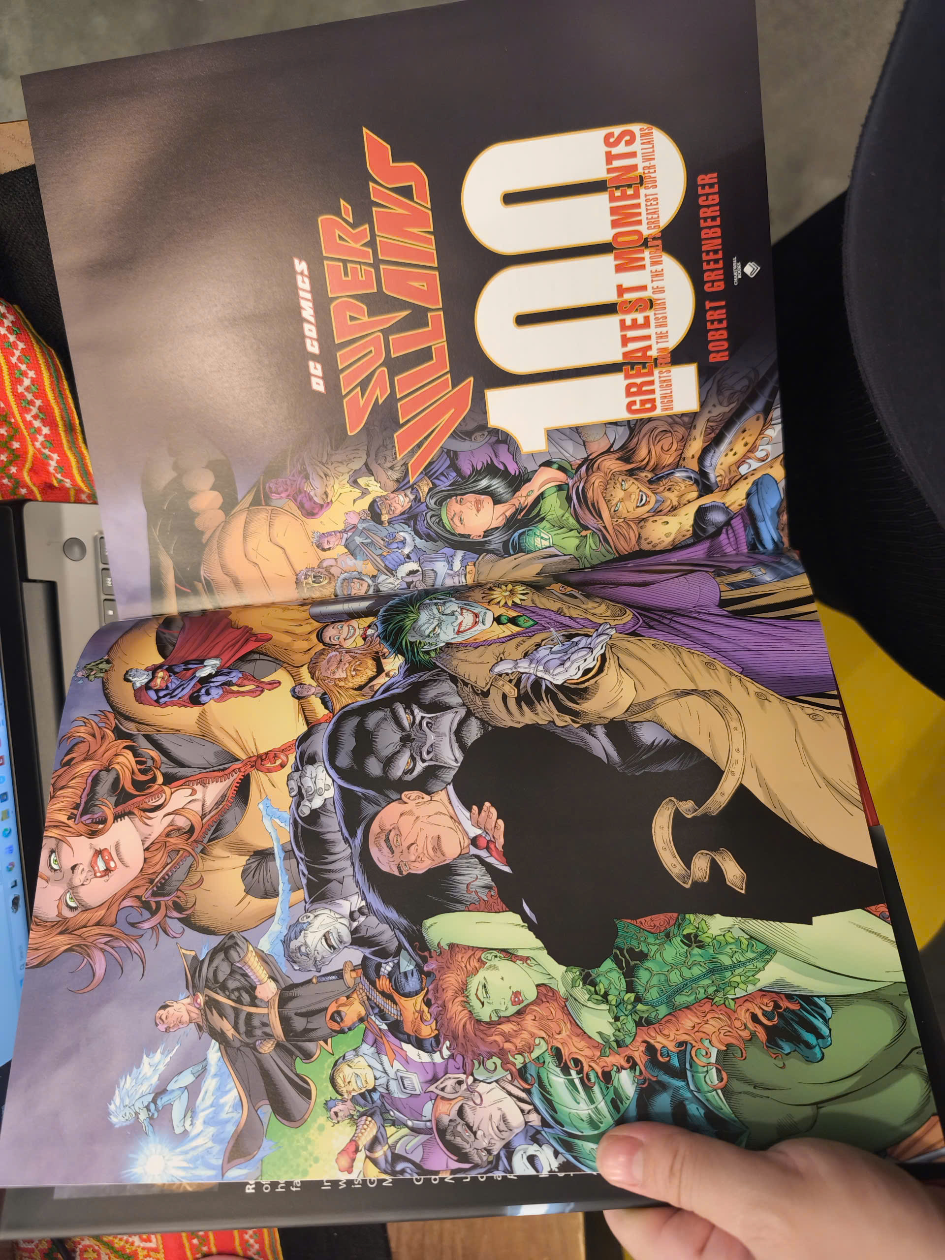 Sách - DC Comics Super-Villains: 100 Greatest Moments | Hardcover Graphic Novels / Truyện tranh