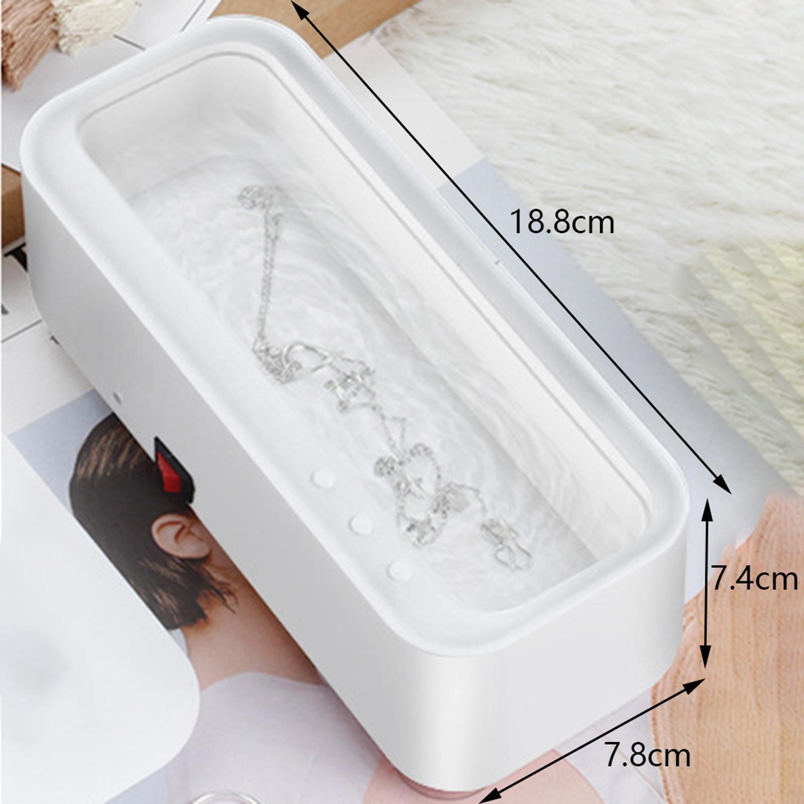 Portable Ultrasonic Cleaner High Frequency Vibration Electric for Rings Coin