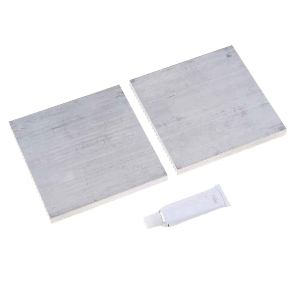 2 Pack Aluminum Heat Sink Cooling Fin for CPU RAM LED Light Amp