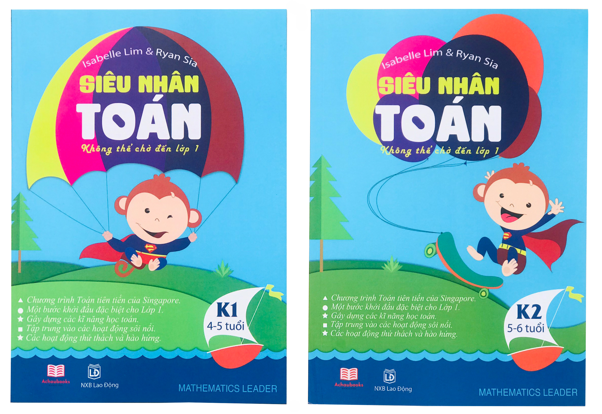 Sách Siêu Nhân Toán K1,K2 (4 - 6 tuổi )