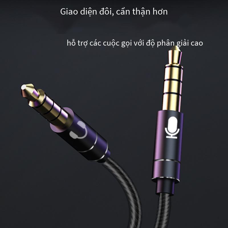 Tai nghe bài hát K phong cách mới nhất cắm đôi tai nghe trò chơi máy tính ăn gà với lúa mì loa siêu trầm tai nghe điện Tai nghe trực tiếp USB