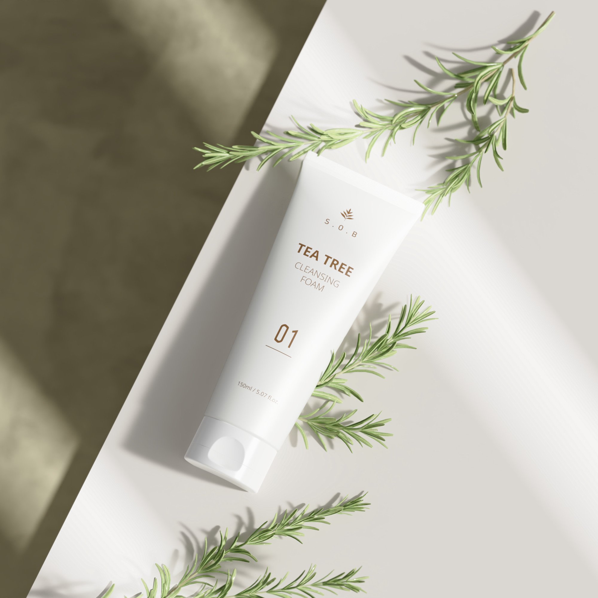 Sữa rửa mặt ngừa mụn giảm mụn S.O.B Tea Tree Cleansing Foam