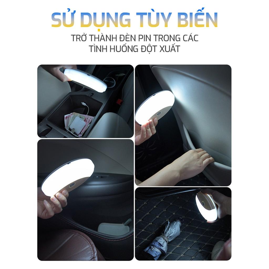 Đèn Led trần xe ô tô xe hơi cảm ứng, công nghệ Pin sạc