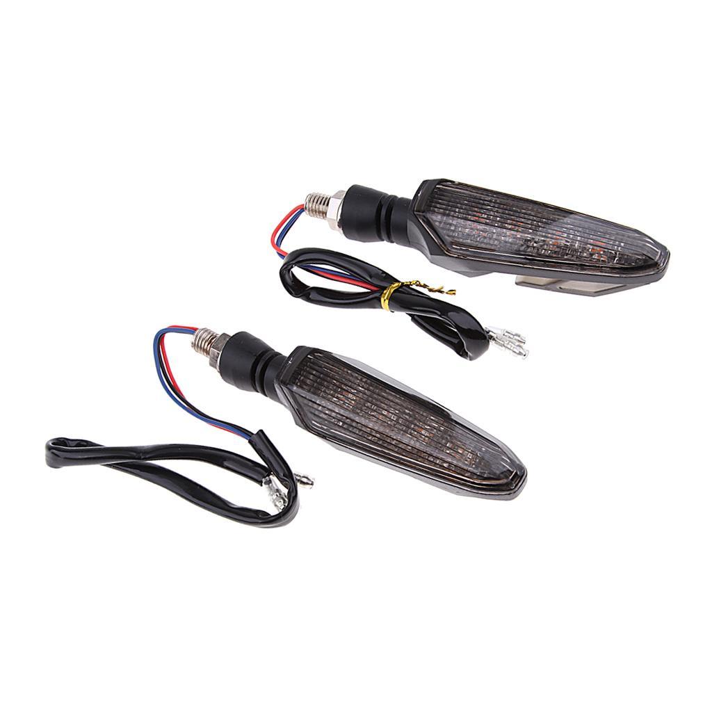 Pair Motorcycle Universal LED Lamp Blinker Indicator Tail Light