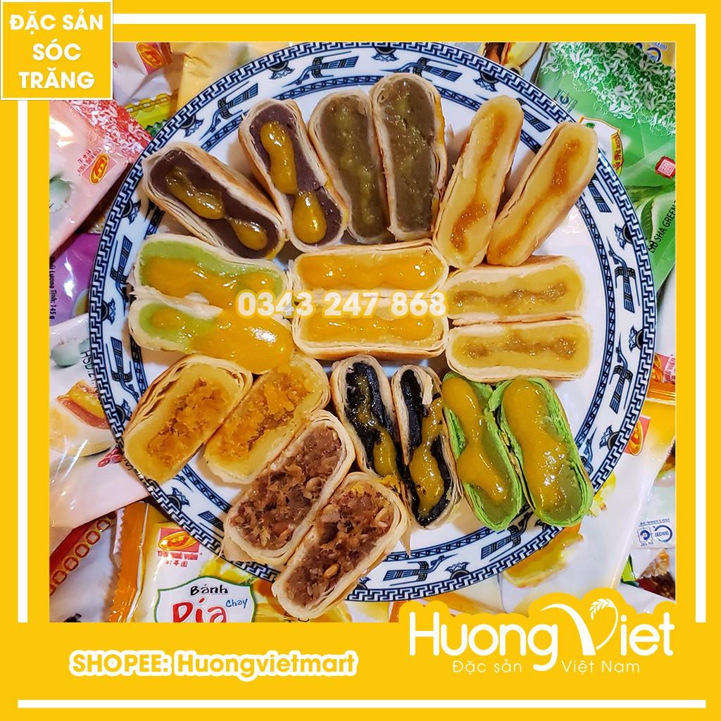 Combo Bánh pía kim sa Tân Huê Viên 10 bánh 10 vị khác nhau, bánh pía Sóc Trăng mini, đồ ăn vặt Sài Gòn