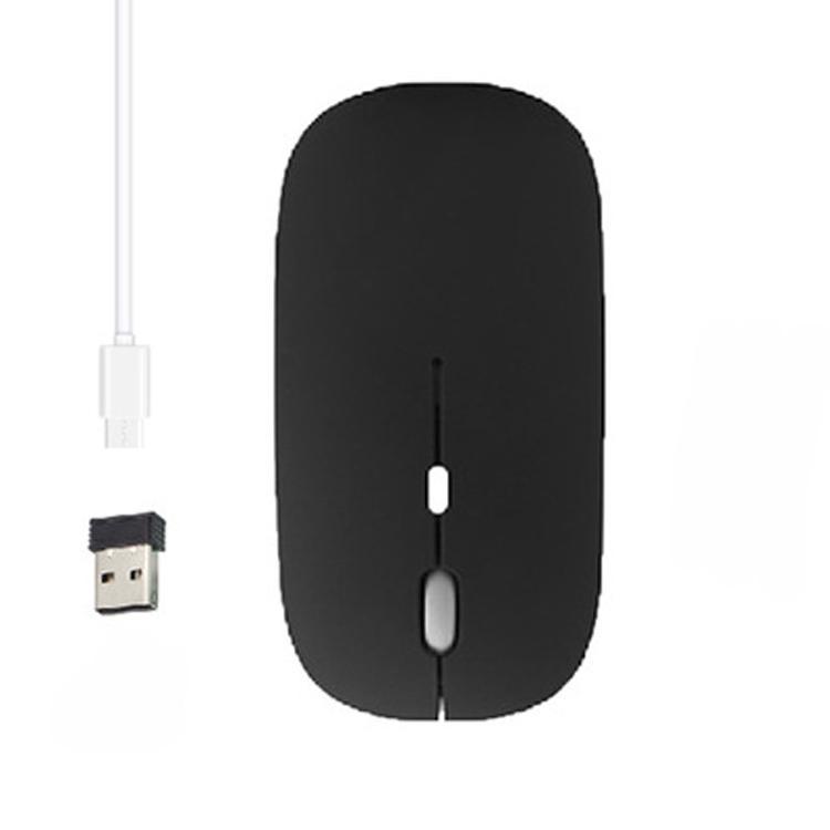 Chuột sạc không dây 2.4G phong cách mới nhất chuột chế độ kép quà tặng văn phòng chuột siêu mỏng không ồn