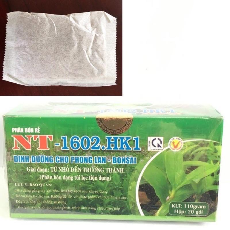 Phân bón chậm tan dạng túi lọc cho lan hộp 20 túi NT-1602 HK1 cung cấp dinh dưỡng cho cây