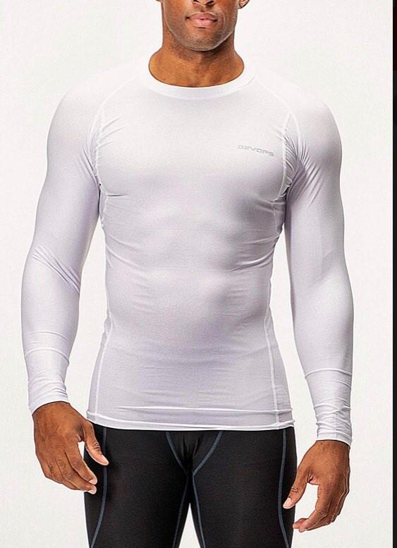 Áo thể thao giữ nhiệt nam Devop dài tay chất thun co giãn ôm body bóng đá rổ gym