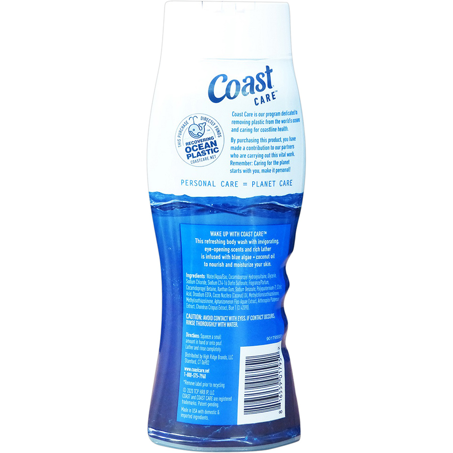 Sữa tắm Coast Pacific Surf with Blue Algae &amp; Coconut Oil 532ml dành cho nam giới