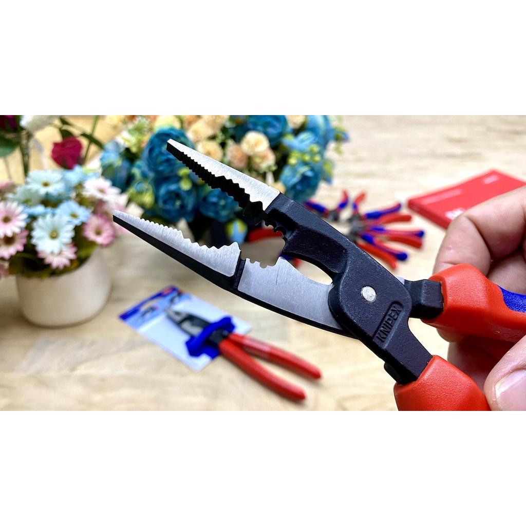 Kìm điện đa năng, tuốt cắt bấm cos 8 inch, KNIPEX 13 82 200