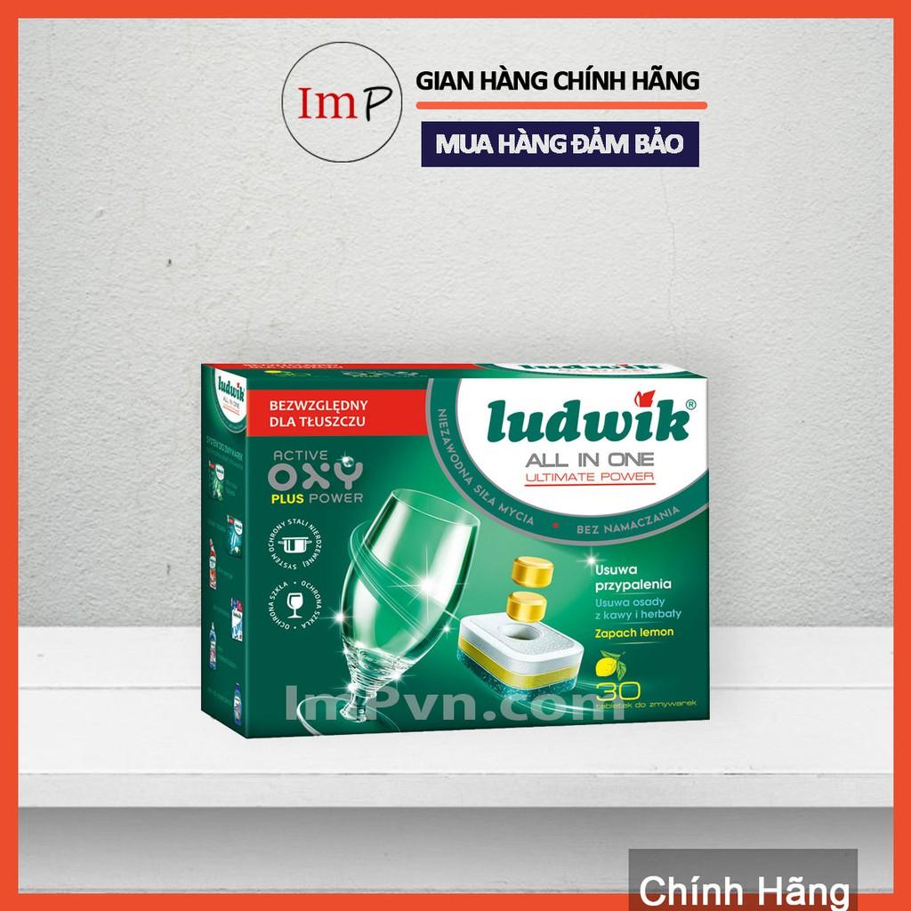 Viên rửa chén bát Ludwik All in one Ultimate hộp 50 viên