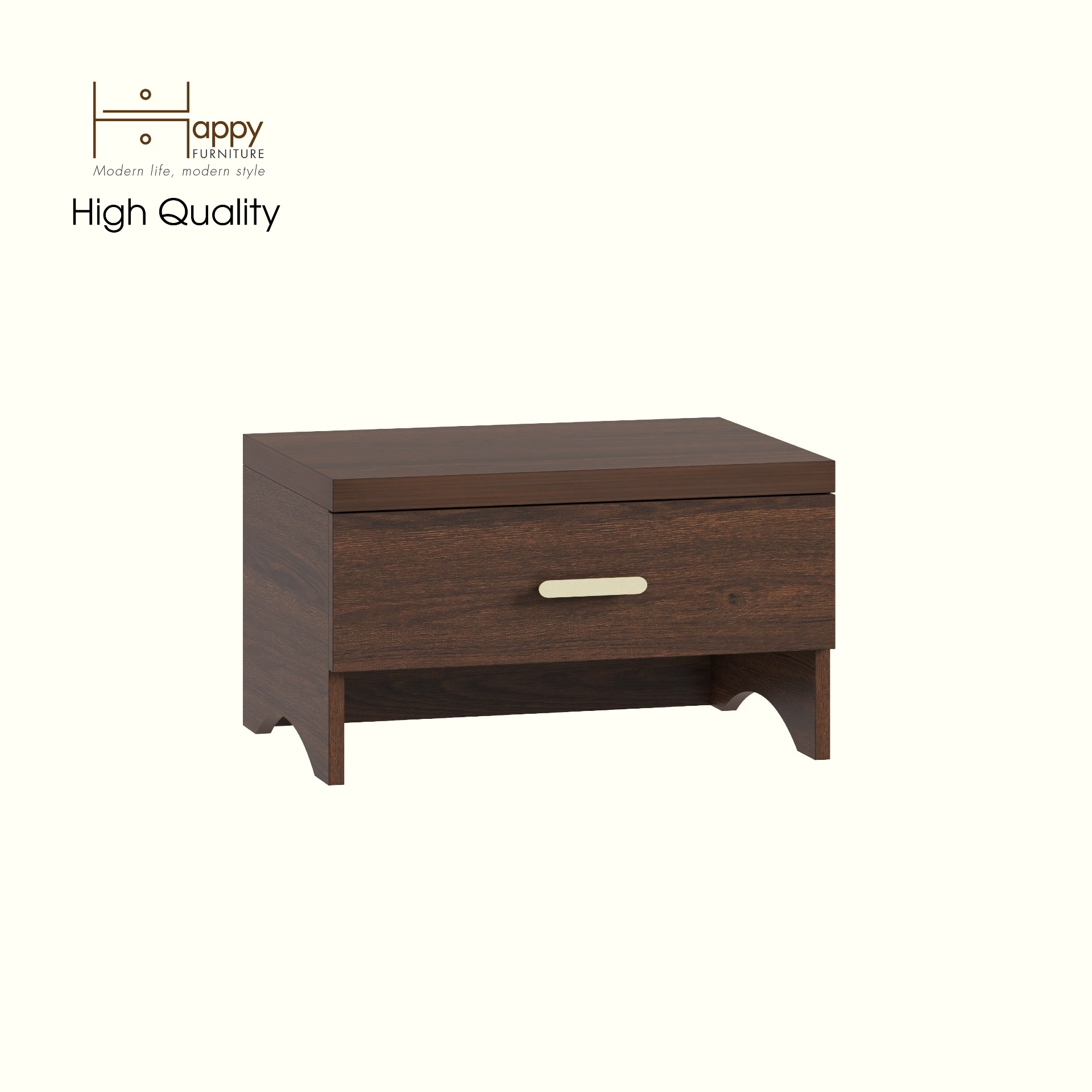 HAPPY FURNITURE , Táp đầu giường 1 ngăn kéo - CHEVY, THK_260 , 55cm x 40cm x 32cm DxRxC