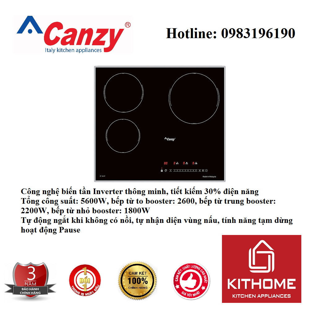 Bếp Điện Từ Canzy CZ-86HP - Hàng Chính Hãng