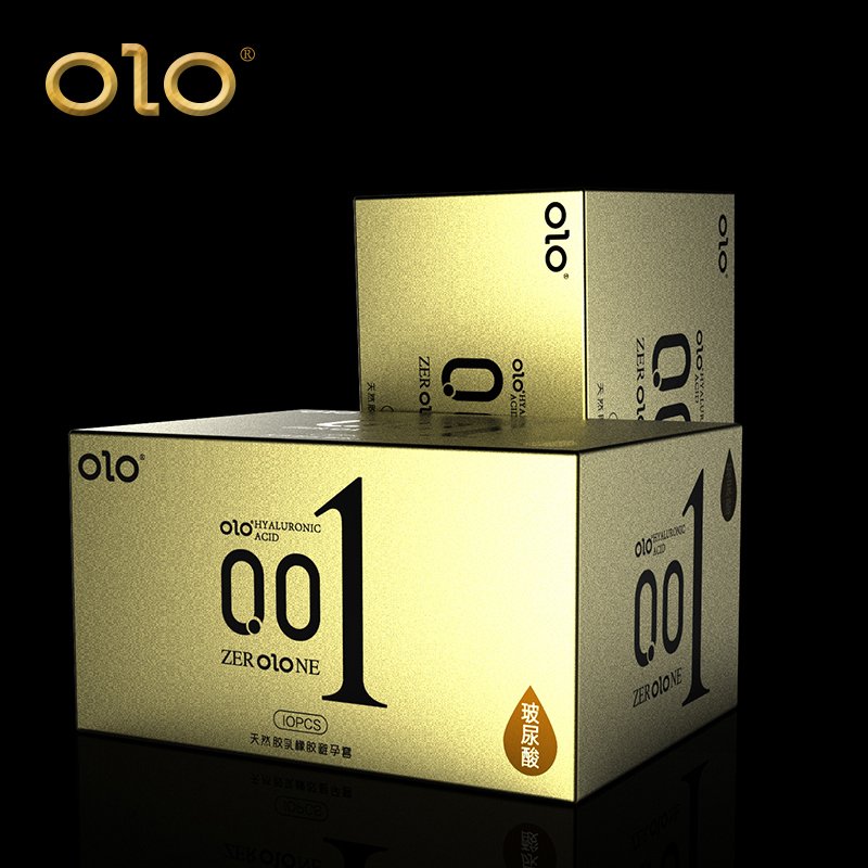 [Hộp 10 cái] Bao cao su OLO 0.01 gân gai - Siêu mỏng, kéo dài thời gian