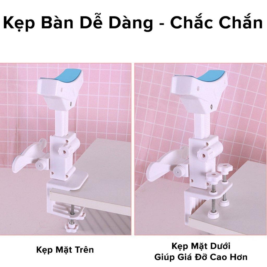 Bộ Giá Đỡ Cằm Chống Cận Thị Cải Tiến PRO Dụng Cụ Chống Gù Giúp Ngồi Thẳng Lưng Tặng 3 Con Cá Heo Luyện Chữ Hãng dododios