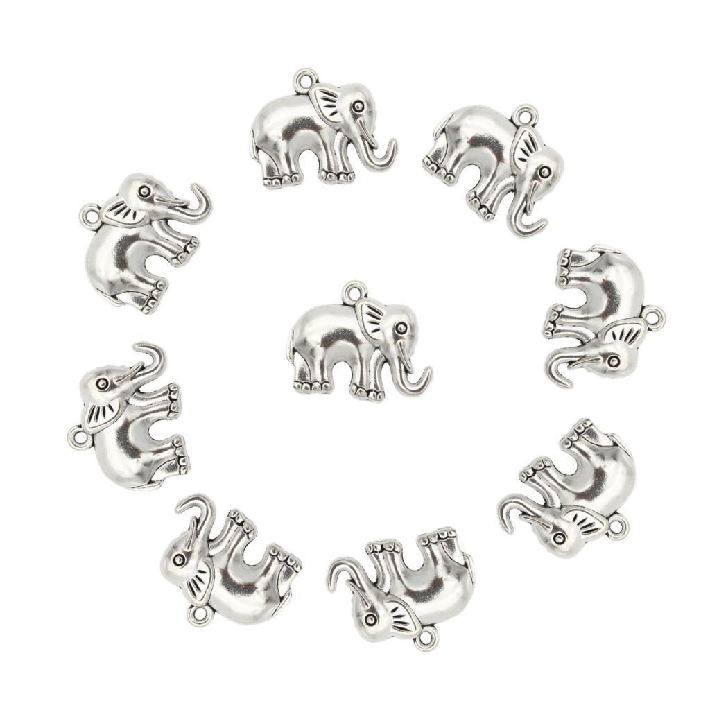10pcs  Cute Elephant Shape Pendant DIY Earring Necklace Jewelry Beads
