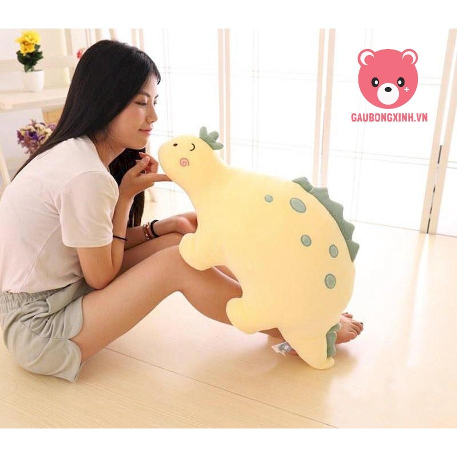 Gấu Bông Khủng Long béo ăn cỏ siêu cute đủ màu sắc, Thú nhồi bông động vật thời tiền sử