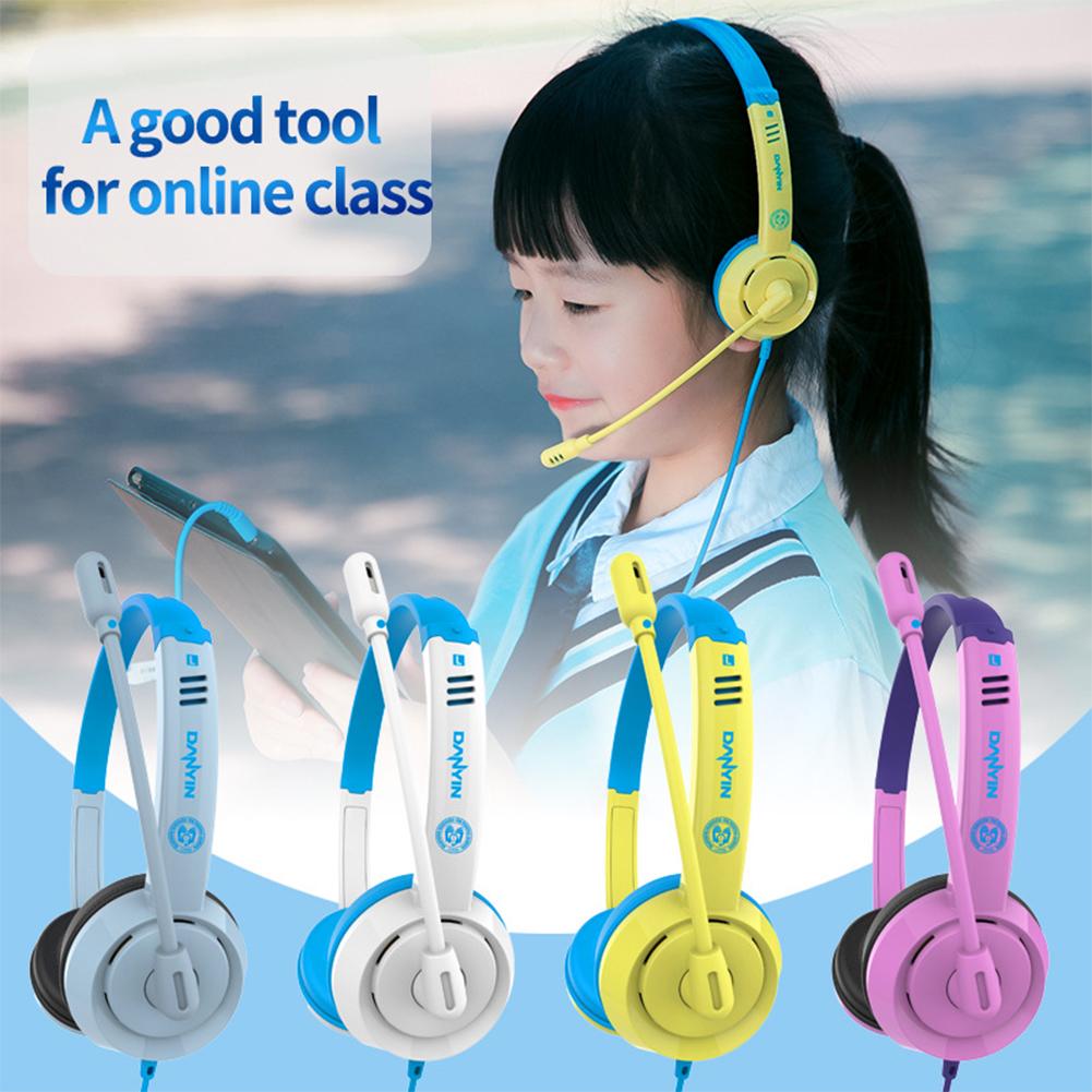 Có Dây 3.5Mm Stereo Trẻ Tai Nghe Tai Nghe Chơi Game Dễ Thương Cho Trẻ Em Laptop Máy Tính PC Tai Nghe Chụp Tai Có Micro Trực Tuyến Đẳng Cấp