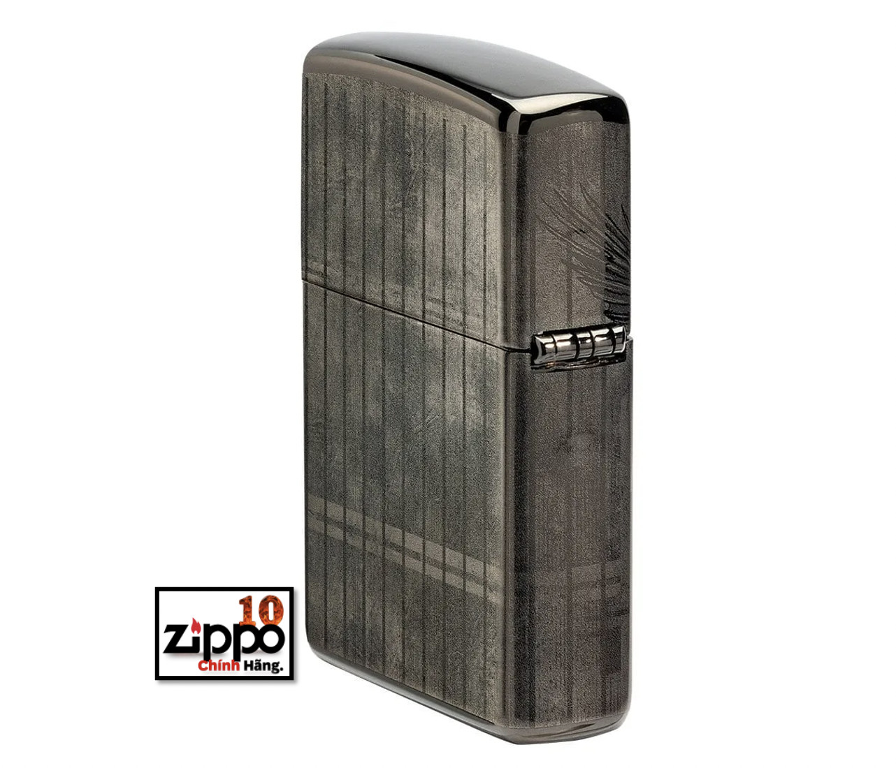 Bật lửa Zippo Harley-Davidson Eagle Photo Image 360° High Polish Black sku: 48360 - Chính hãng 100%