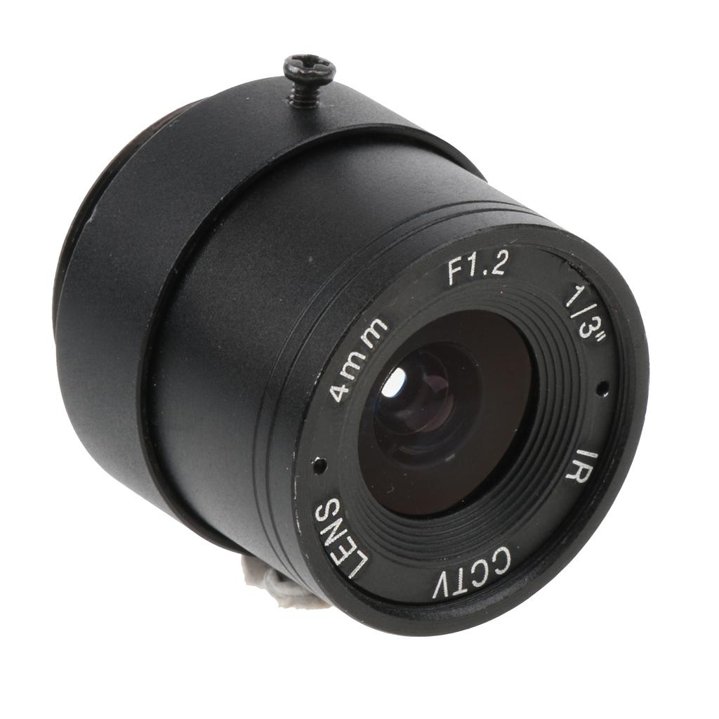 1/3 'F1.2 4mm CS Mount Fixed Iris IR CCTV Lens for  CCD Cameras