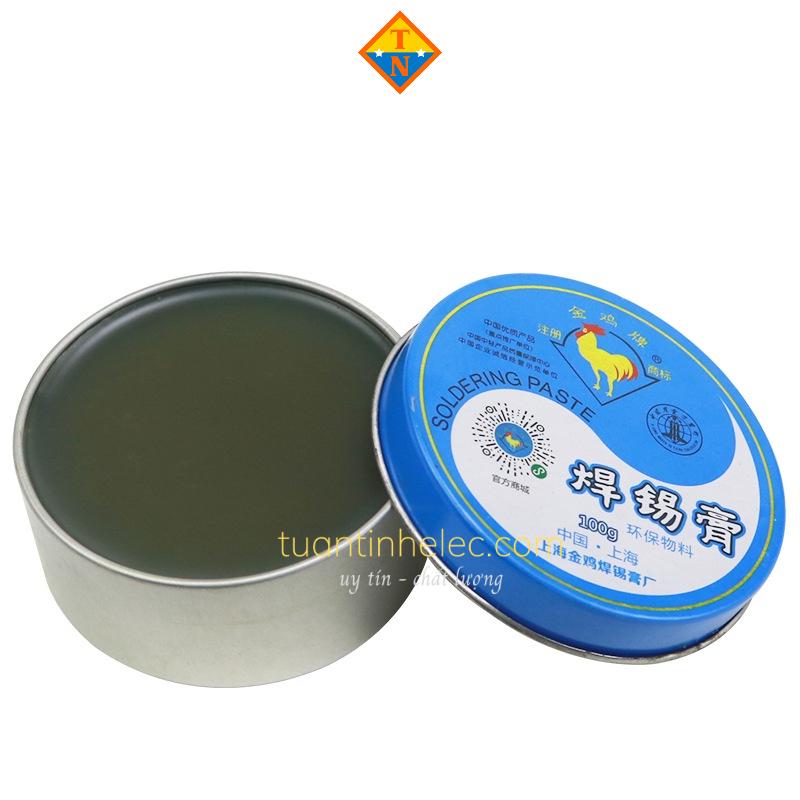 Mỡ hàn thiếc hỗ trợ hàn mạch Con Gà Vàng, lọ 100g