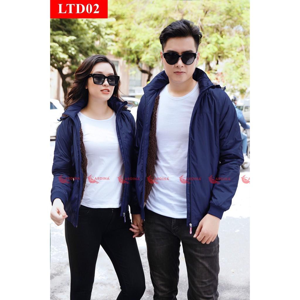 Áo Gió Đôi Nam Nữ 2 Lớp Lót Lông Cừu Cao Cấp Siêu Nhẹ, Siêu Ấm, Cản gió, Chống thấm nước