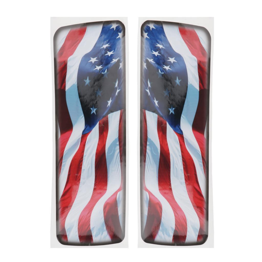 2pcs Motorcycle Side Box Decorative Cover Stickers Decoration Accessories for Harley Touring Models 2014-2019