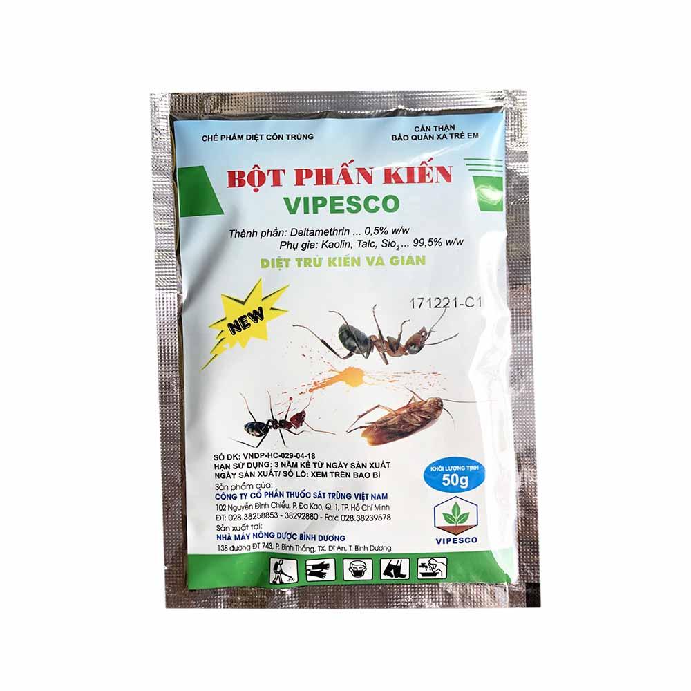 BỘT PHẤN KIẾN VIPESCO – CHẾ PHẨM DIỆT TRỪ KIẾN VÀ GIÁN