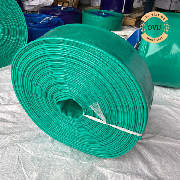 Ống bạt xanh ngọc phi 120mm - Ống bạt bơm cát sỏi Việt úc
