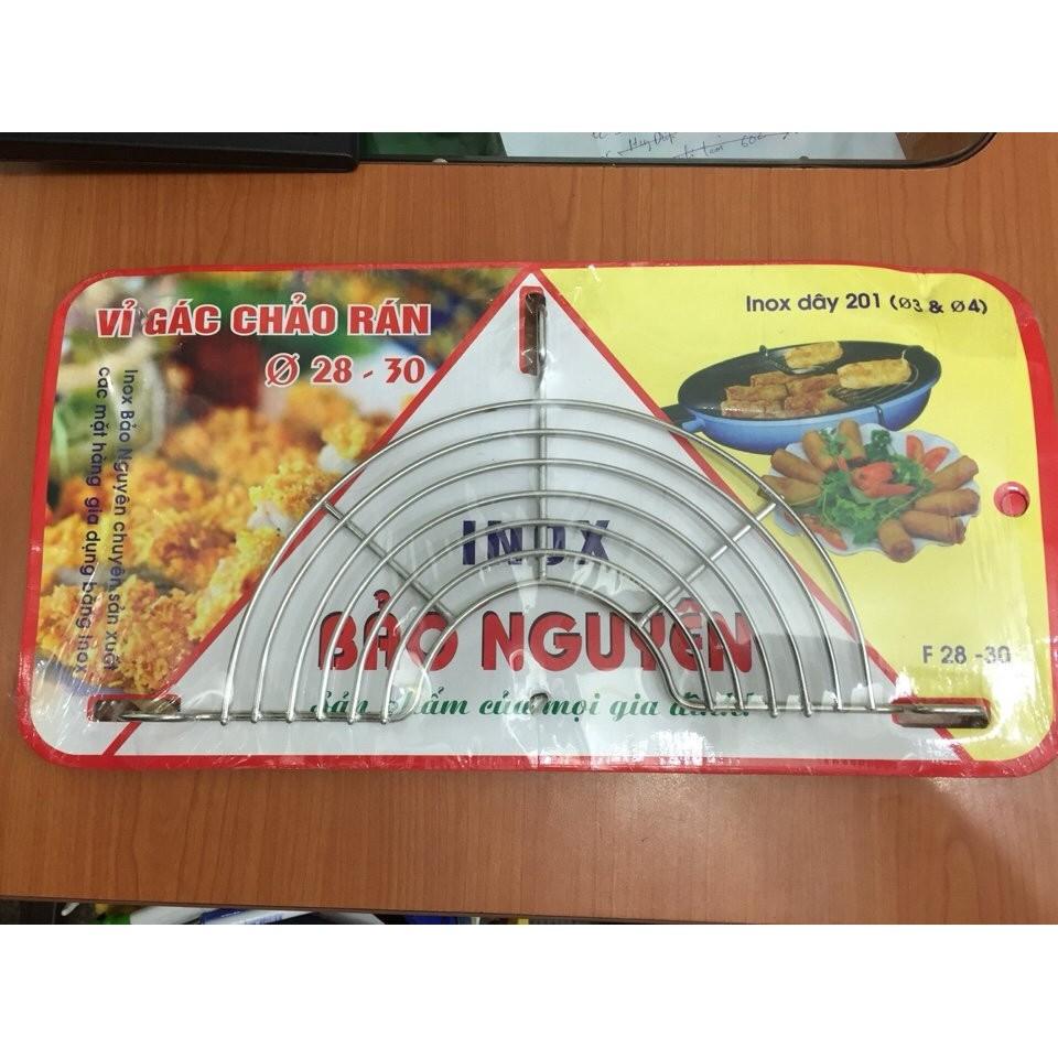 Gác chảo ráo mỡ inox