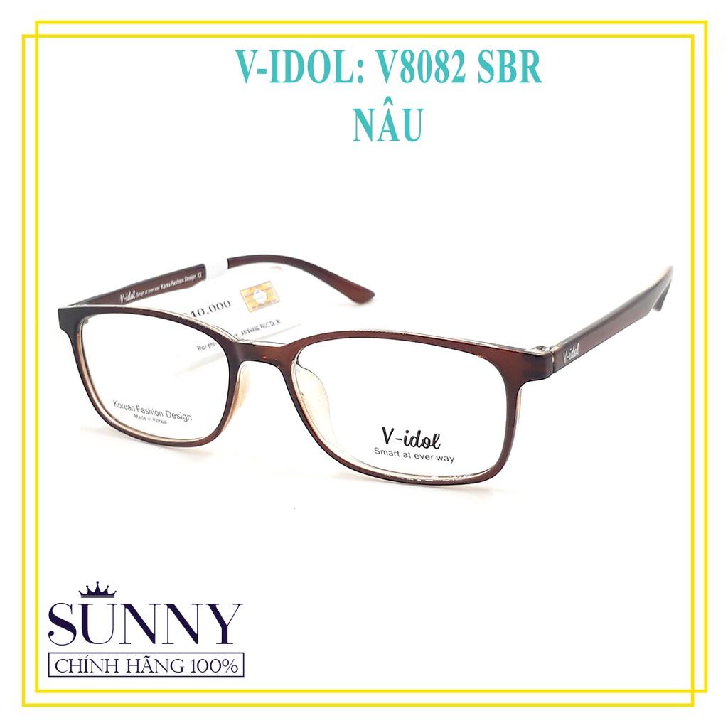 Gọng kính nam nữ Vidol chính hãng có kèm tem chống hàng giả của bộ công an - V8082