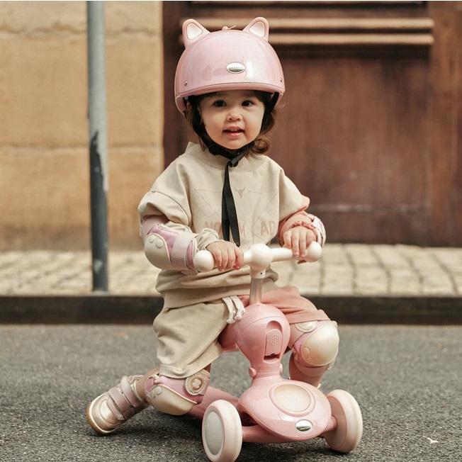 Mũ bảo hiểm cho bé Zoyzoii Helmet thiết kế 3D ấn tượng, 3 lớp bảo vệ, đội nhẹ thoáng mát, cho bé 2-6 tuổi - Hàng chính hãng