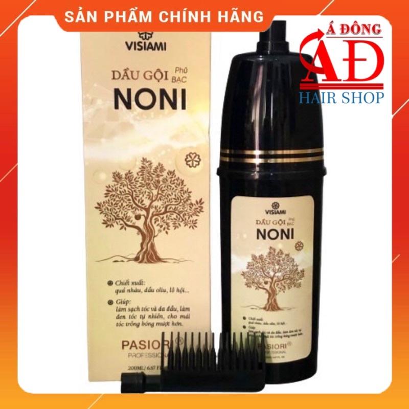 DẦU GỘI PHỦ BẠC NONI VISIAMI KÈM LƯỢC ĐEN TÓC TRONG 5 PHÚT 200ML