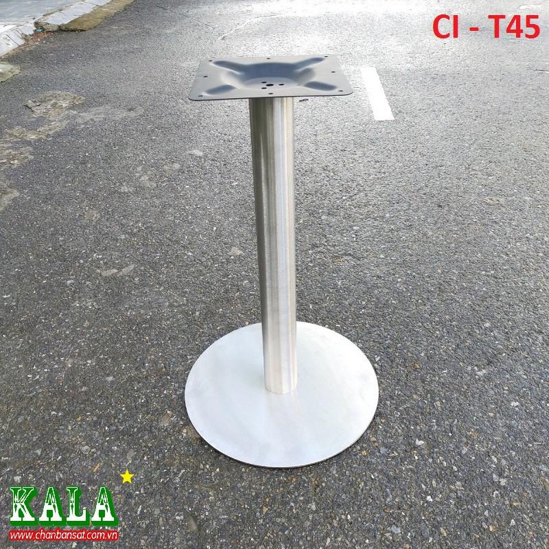 Chân bàn Kala inox mâm tròn 45cm CI-T45