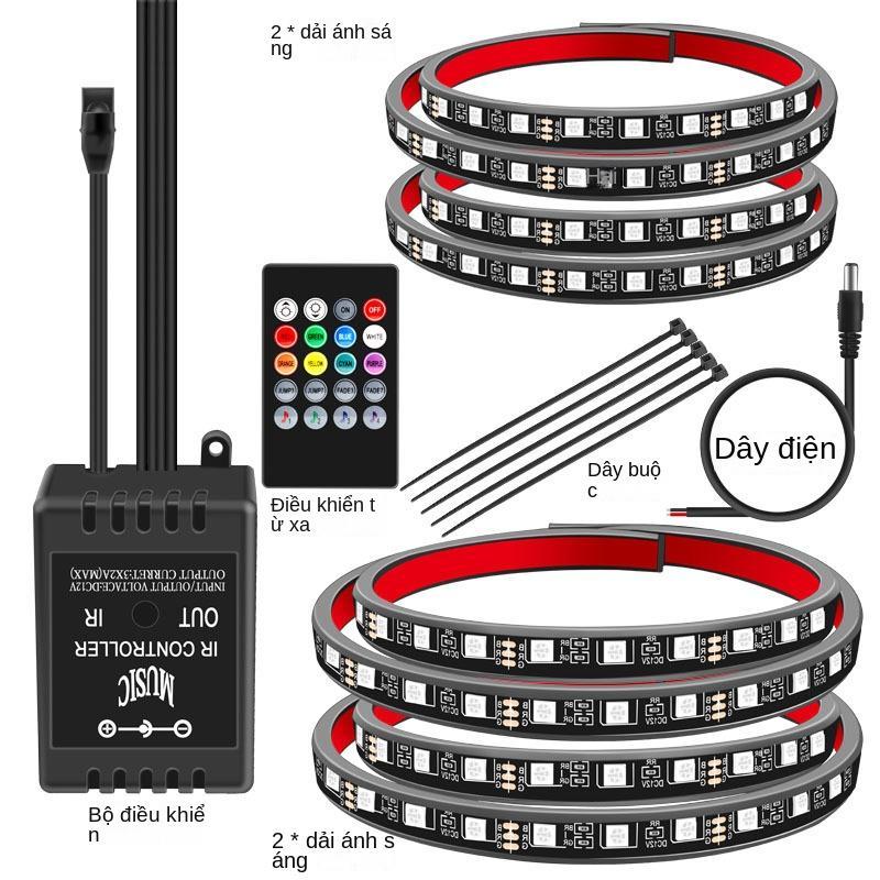 Bộ Đèn LED Gầm Xe ô tô,Dải Đèn Led RGB Điều Khiển Bằng APP Hoặc Remote Chống Nước Độ Bền Cao