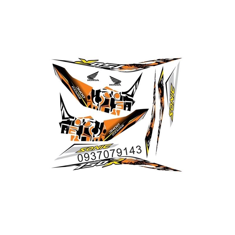 Tem rời dành cho sonic trắng cam