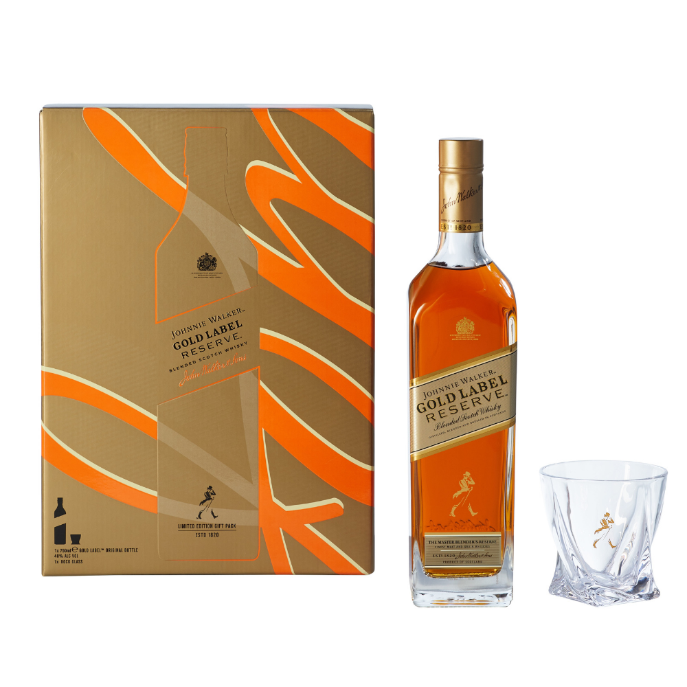 {Freeship 50K} Hộp Quà Rượu Johnnie Walker Gold Label Blended Scotch Whisky 40% 750ml
